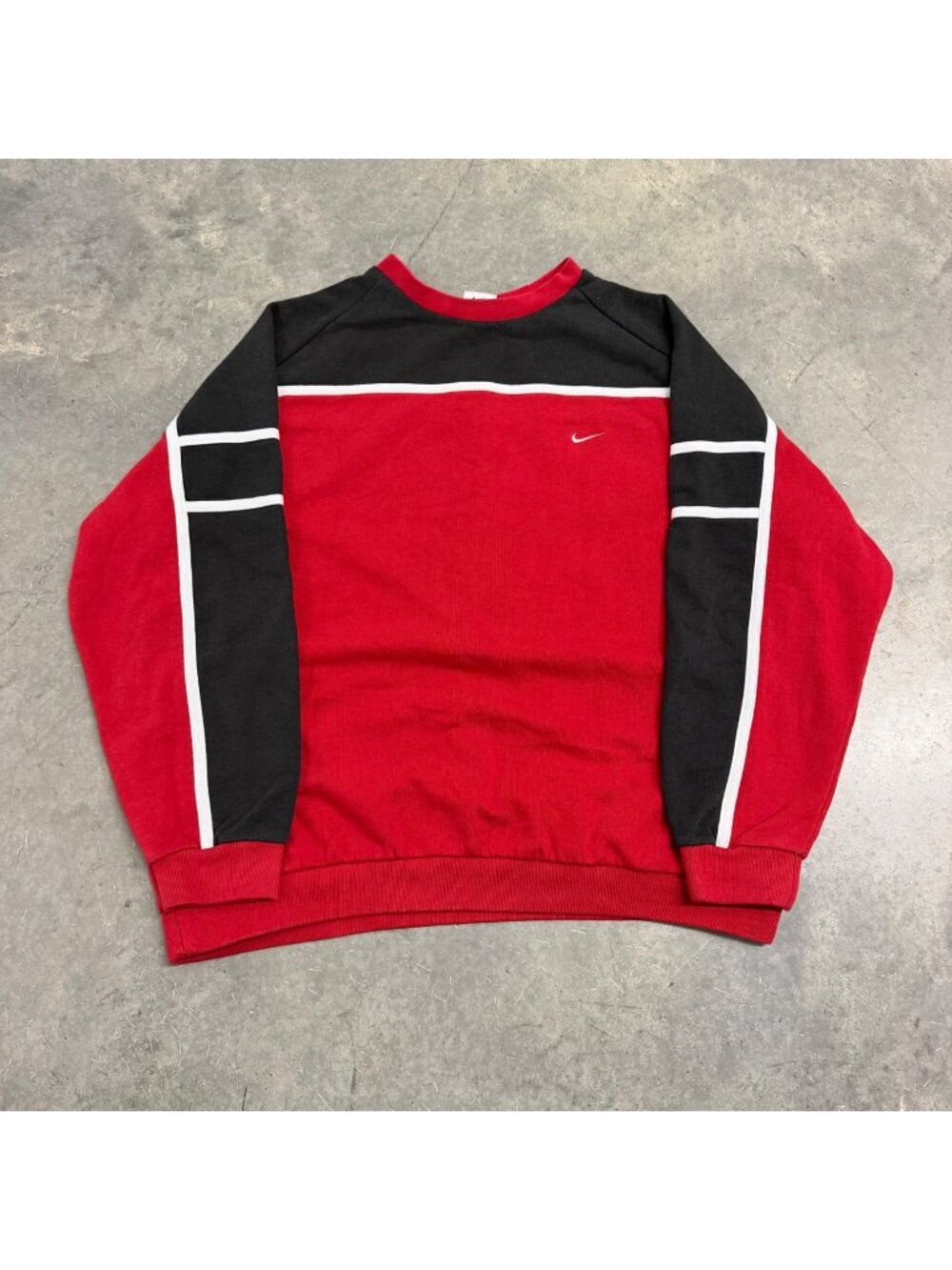 Nike 1990s Colorblock Swoosh Crewneck Sweatshirt